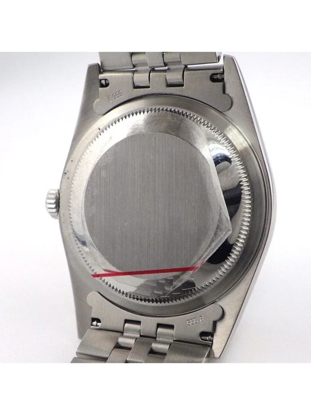 Rolex Watch Datejust Black Dial Date 18k White Gold SS Automatic